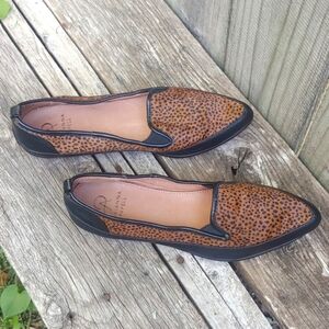 Adrianna Papell | Cow Fur Leather Flat Drivers Shoes